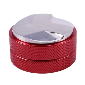 

Espresso 58Mm Coffee Distributor Leveler Tool Macaron Coffee Tamper With Three Angled Slopes-Red