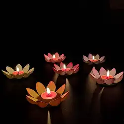 SOLLED 30 шт Diy Романтический цветок лотоса не пропускает воду при погружении на фонарь для фестиваля вечерние Декор