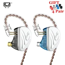 KZ AS16 8BA наушники-вкладыши, гарнитура с сбалансированным арматурным покрытием, высокое качество звука, монитор, HiFi наушники KZ AS12 AS10 BA10 AS06 C16 C12