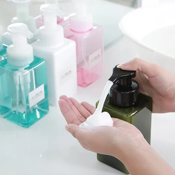 

100/650ml Facial Cleansing Foaming Bottle Pressing Foam Hand Sanitizer Shampoo Cosmetics Bottle Lotion Bottles Bathroom Supplies