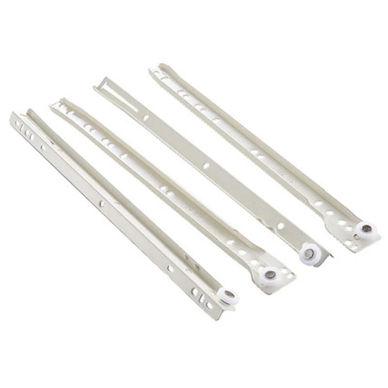 

Two Track Slides Cabinet Rails Thickening Computer Table Chute Clothing Cabinets Keyboard Roller Pulley Furniture Drawer