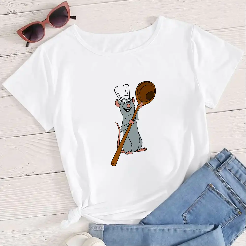 ディズニーラタトゥイユtシャツトップtシャツスマートremyプリントo ネックtシャツ愛食品y2kファッション流行oversizewoman Tシャツ T Shirts Aliexpress