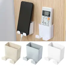 

1Pcs Wall Mounted Organizer Storage Box Remote Control Air Conditioner Storage Case Mobile Phone Plug Holder Stand Container
