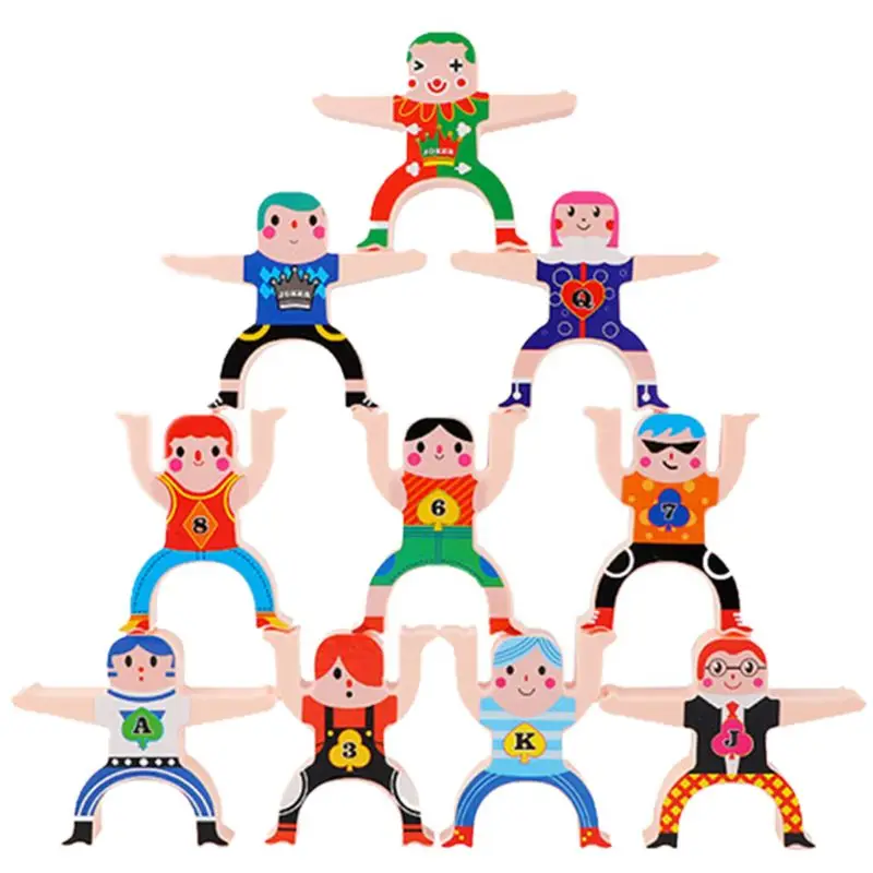 

Hercules Acrobatic Troupe Villain Children Puzzle DIY Building Blocks Stacking Balance Parent-Child Interactive Kids Toy Non-tox