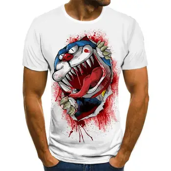 

2020 Men 'S New Summer Personalized T -Shirt Print T -Shirt 3d Men 'S T -Shirt Tops terror Men'S Short Sleeve