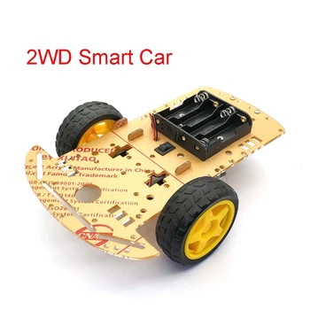 

Motor Smart Robot Car Chassis Kit Speed Encoder Battery Box 2WD For Uno