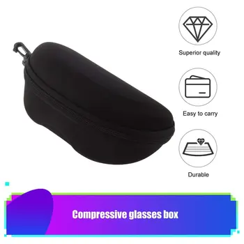 

Portable Travel Pack Pouch Glasses Hard Case Box Super Pressure Resistance Zipper Eye Glasses Storage Eyewear Accessories Hot