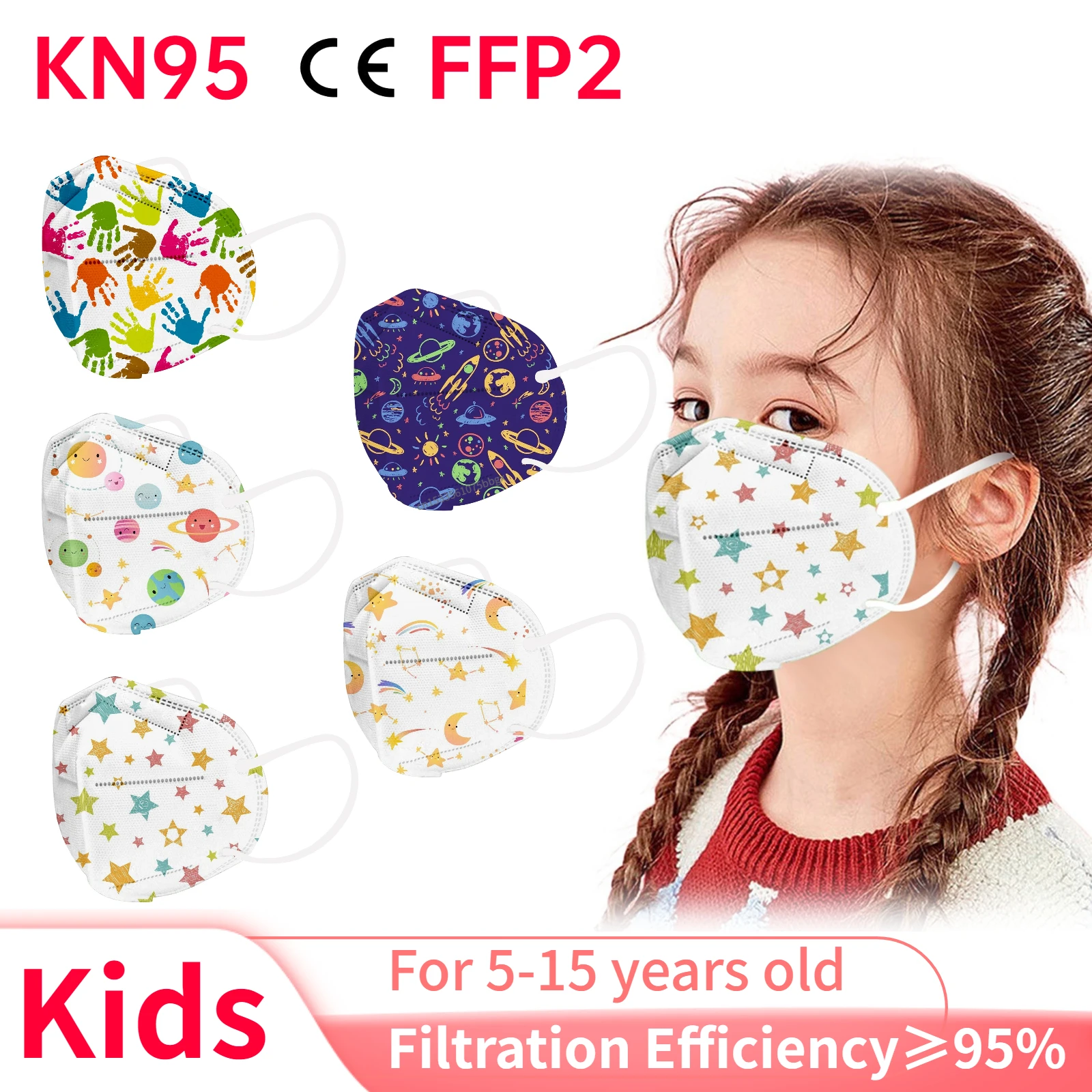 10/20/50PCS KN95 Mask Children Mascarilla Fpp2 Homologada For Protective Personal Safy Respiratory fpp2 CE Masque | Красота и