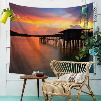 

Beautiful Sunrise Sunset Landscape Large Wall Tapestry Hippie Wall Hanging Bohemian Wall Tapestries Mandala Wall Art Decor