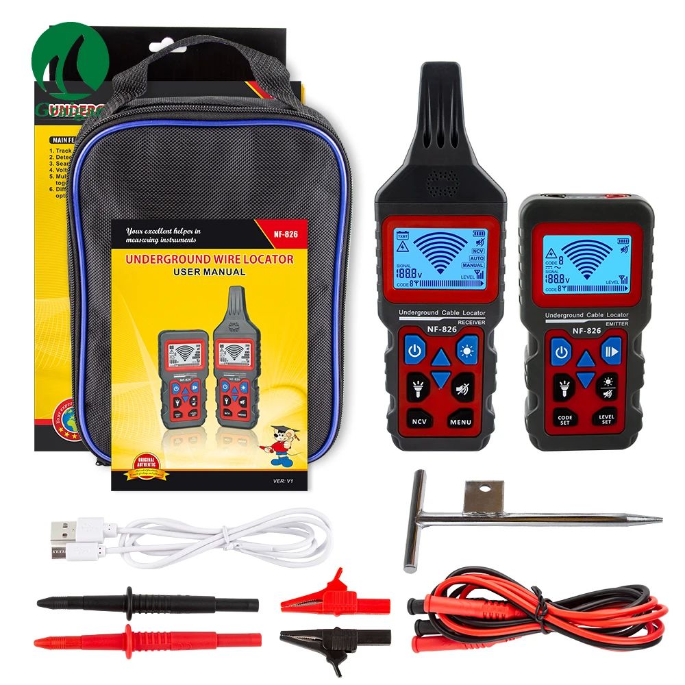 NF826 Underground Wire Tracker Cable Locator Portable Telephone Cable