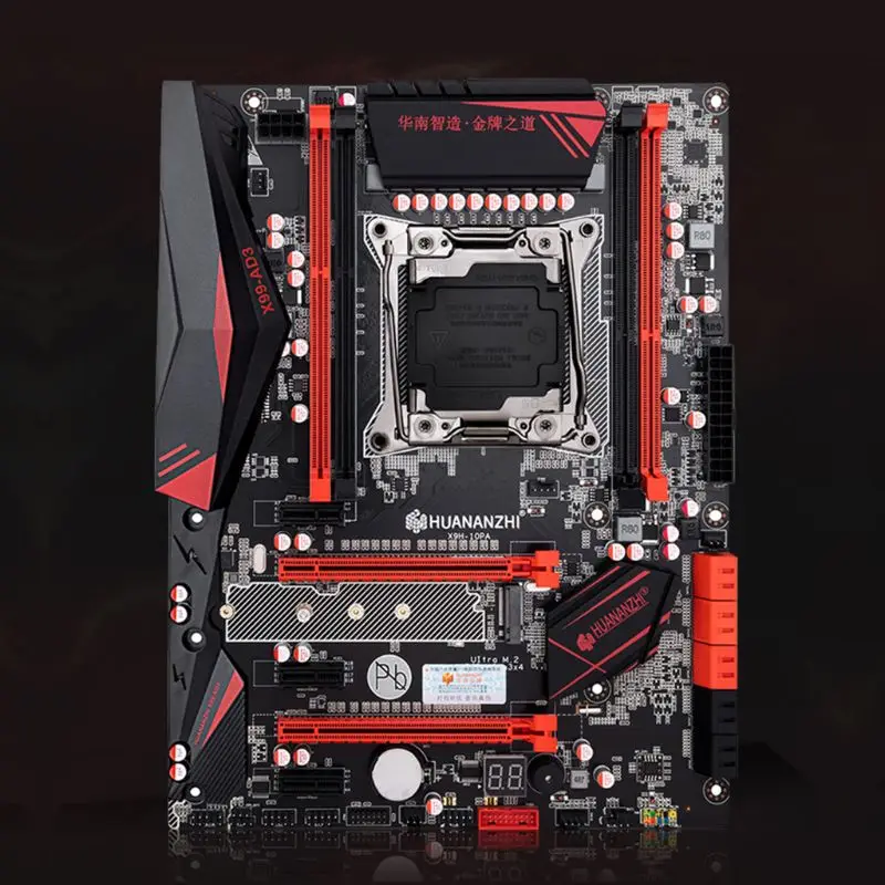 Huananzhi X99 материнская плата с M.2 NVMe слот LGA2011-3 DDR3 4 канала 4xusb 3,0 10xsata 3,0 Порты