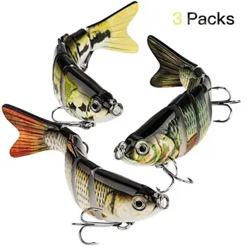

CharmYee 10cm Sinking Fishing Lure Multi Jointed Swimbait Artificial Wobblers Hard Bait Fishing Tackle for Bass Trout
