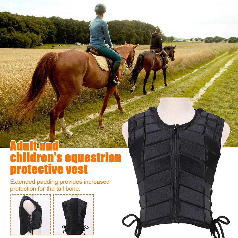 Body Protective Damping Sports EVA Padded Safety Vest Armor Horse Riding#2 UK