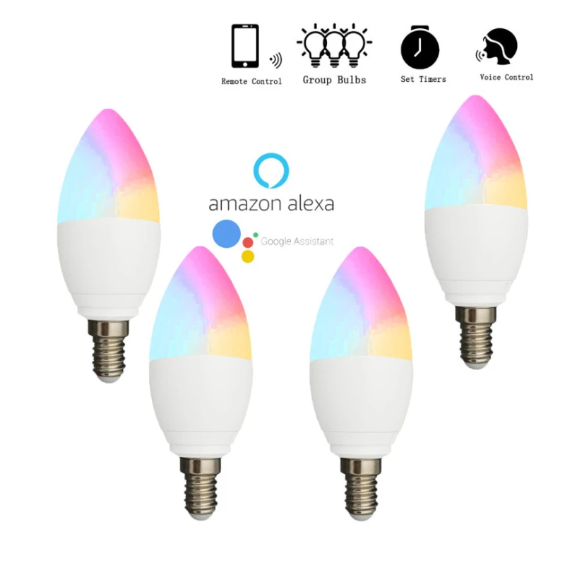 Умная Лампа B22 E27 для домашнего праздника праздничный светодиодный RGB светильник