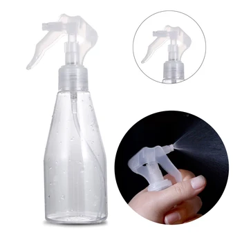 

1PC 200ML Transparent Fine Mist Sprayer Bottles Perfume Atomizer Squeeze Travel Refillable Disinfectant Bottle Garden Watering