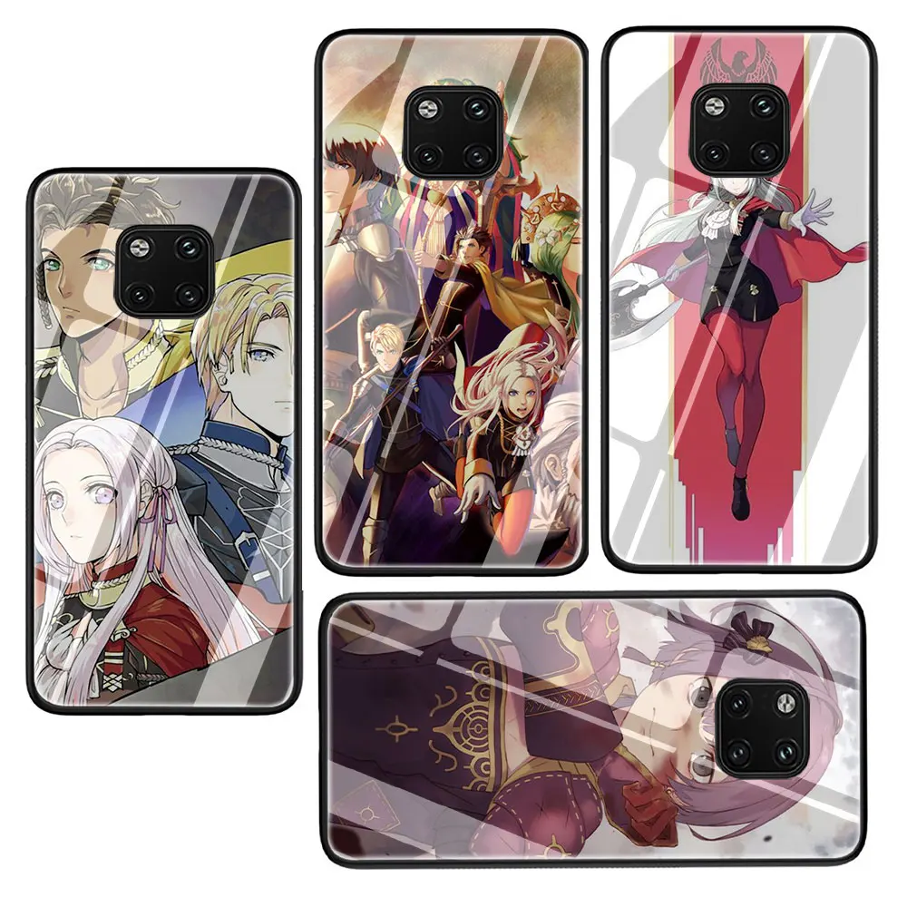 Fire Emblem три дома чехол из закаленного стекла для телефона для huawei Y6 Y9 Honor 8X 7A pro 9 10 P10 20 30 Коврики 20 Lite рro