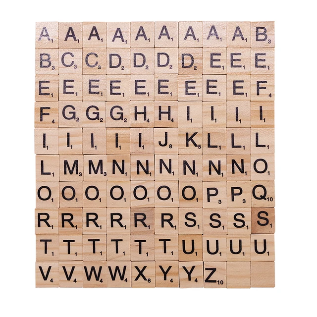 Eutec Com Br Toys Games Games 100pcs Wooden Scrabble Tiles Colorful Letters Number Craft Wood Alphabet Diy Kit