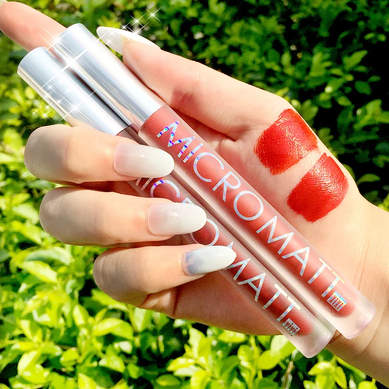 

Colorful Crystal Rubik's cube Foggy Lip gloss Matte Lip glaze Rich color Lasting Waterproof Silky Texture Smooth Nude Makeup