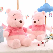 Genuine Disney 23cm Sakura Winnie the Pooh Pink Cartoon Bear Original Plush Toy Soft Kawaii Stuffed Animal Plush Birthday Gift
