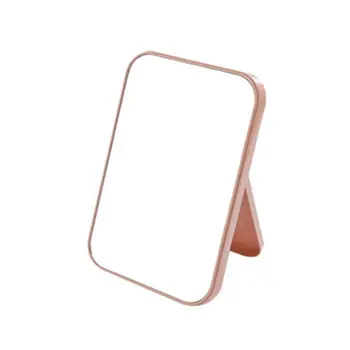 

South Korea List Face Makeup Mirror Desktop Large Square Vanity Mirror With Folding Mirror Portable Princess Mirror