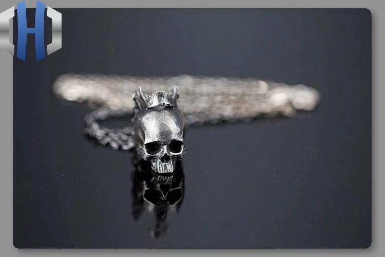 Оригинальные Ювелирные изделия S925 стерлингового серебра мужчин и женщин Корона головка мотыги мужчин и женщин кулон ожерелье ювелирные изделия