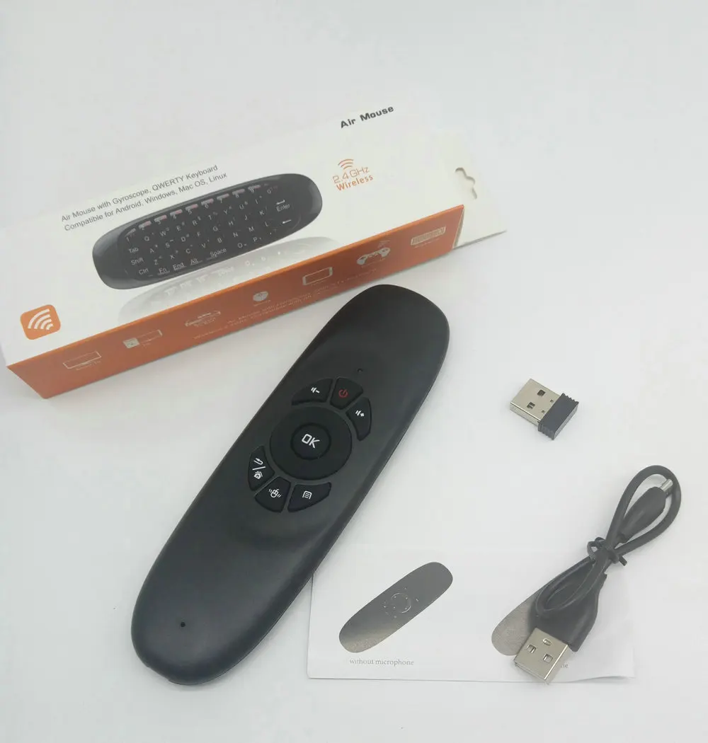 Tikigogo C120 2 4G гироскоп воздушная мышь мини беспроводная клавиатура Русский