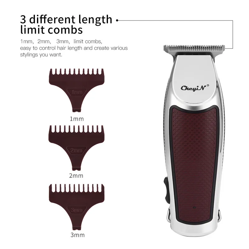 Billige Elektrische Haar Trimmer Professional Hair Clipper 0,1mm Haar Schneiden Maschine Bart Trimmer Für Männer Haar Cutter Friseur Haarschnitt 45