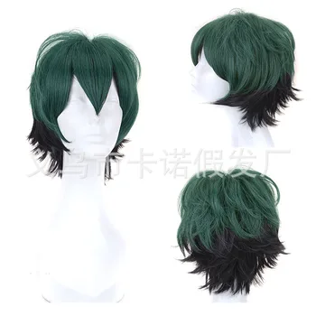 

High quality My Hero Academia Midoriya Izuku Cosplay wig Green Black Gradient Curling Cos Wig