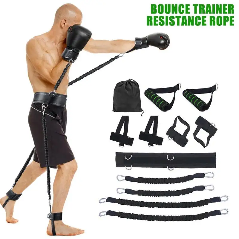 

Sports Fitness Resistance Bands Set for Leg and Arm Exercises Boxing Muay Thai Gym Bouncing Strength Training Equipment