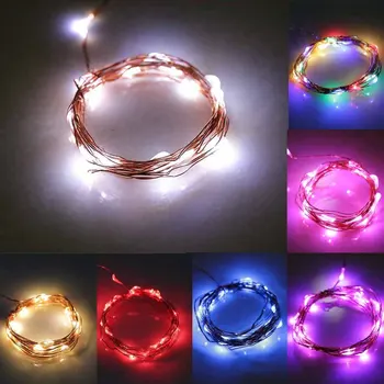

ICOCO 1pcs 2m/5m/10m LED Copper Wire Battery Operated String Fairy Light Lamp for Xmas Wedding Party Lamp 4.5V Flash Deal Sale