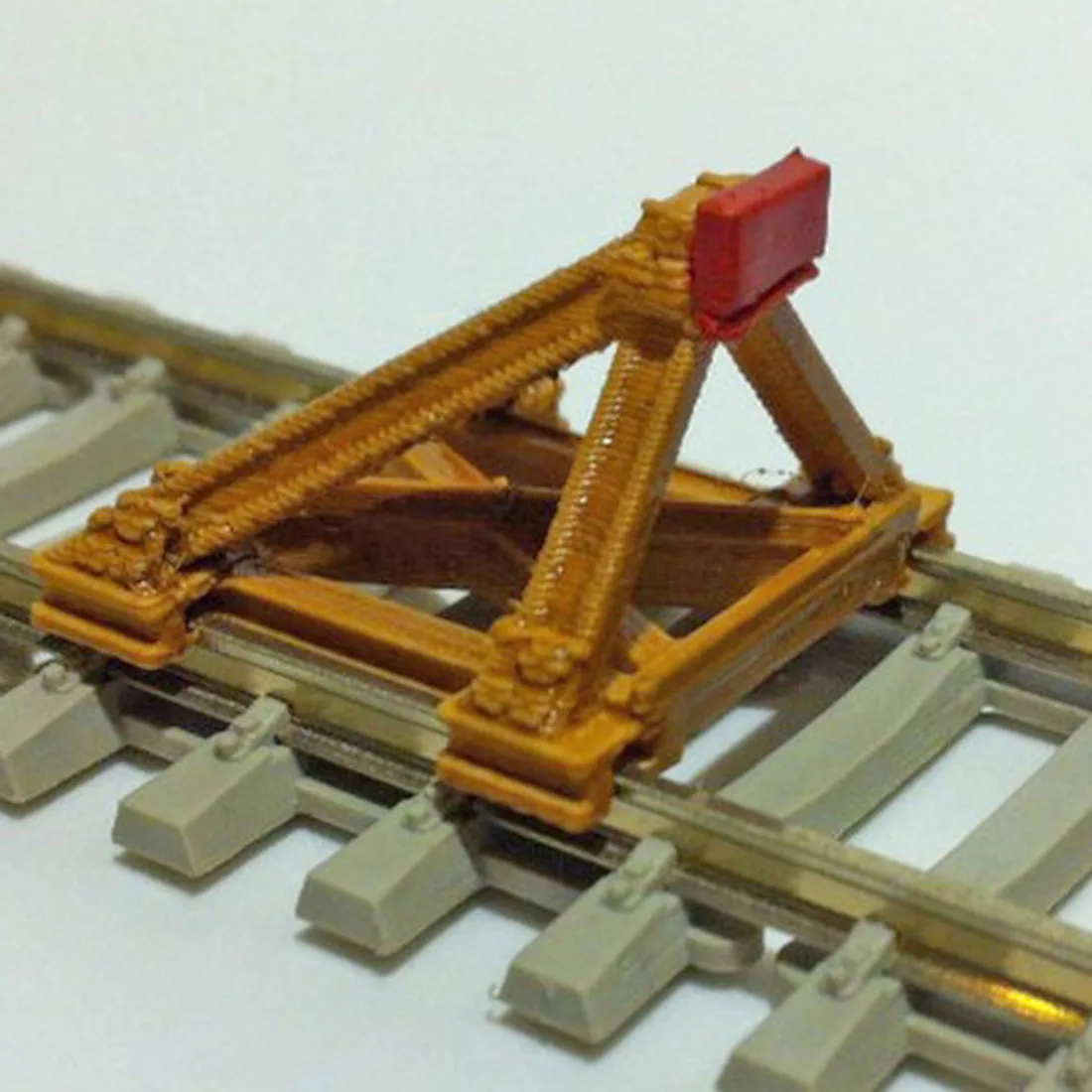  1:87 Track Scene Decoration Buffer Barricade Model for Sand Table HO Scale Train Model