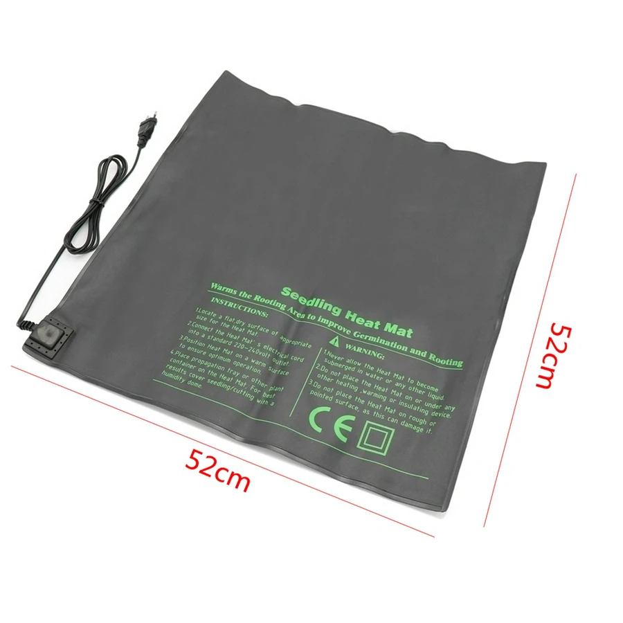 52x52cm 45W Seedling Heat Mat Plant Seed Germination Warm Hydroponic Heating Pad