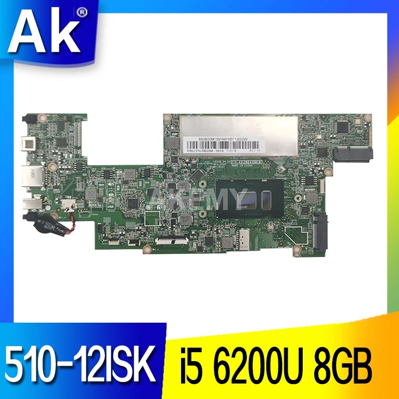 Материнская плата MIIX510 для For Lenovo 12ISK MIIX 510 материнская ноутбука процессор i5 6200U 8 Гб