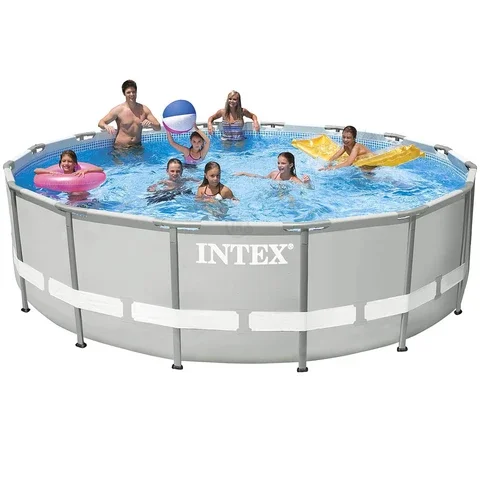 

Intex Big Round Frame Pool, 549 х 132cm, Outside Swimming Pool for Party, with Pump Salt Filter -28336
