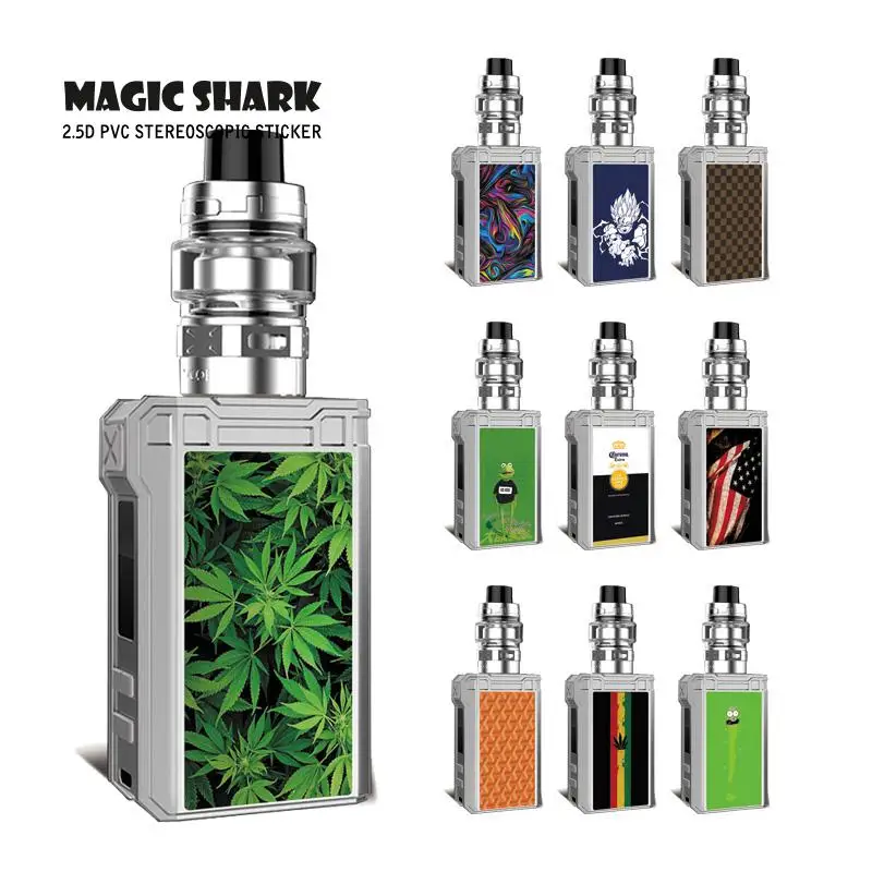 

Magic Shark USA Flag Leaf Dragon Ball Colorful Sticker Vape Case Cover Film Skin for Voopoo Alpha Zip mini Kit