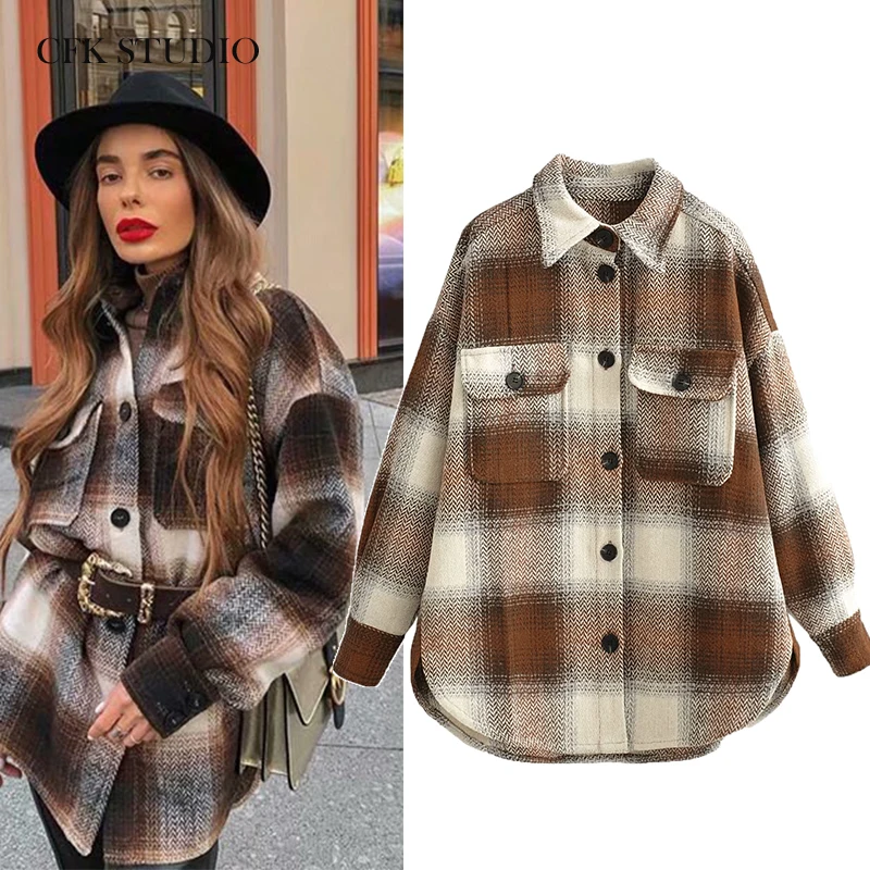 Plaid spring jacket Clearance