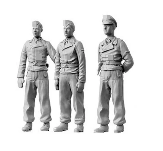 

1/35 Resin Model Building Kit Figure Tanker Crew 3 figures
