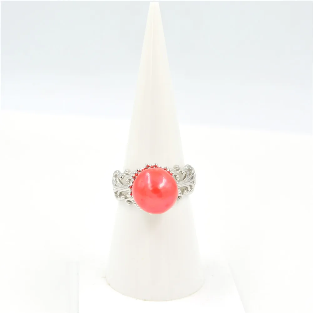 S925 Sterling Silver Court Designs Pearl Beads Ring Mountings Jewelry Making Diy Fashion Rings Mounts Fittings Size 6-9