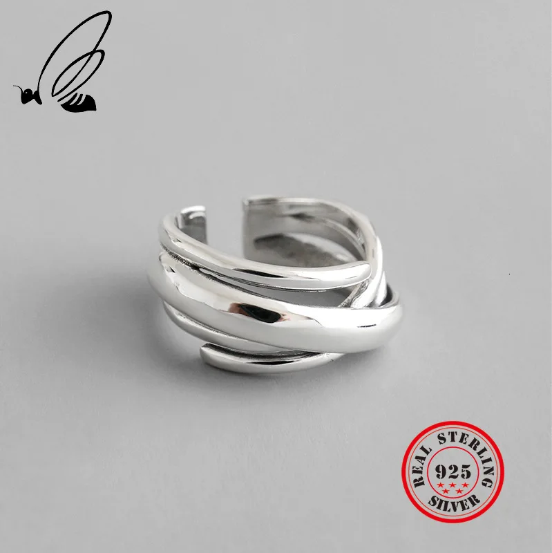 925 Sterling Silver Rings For Women Vintga Resizable Handmade Bague Femme Argent Accesorios Mujer Moda Fine Jewellery Party