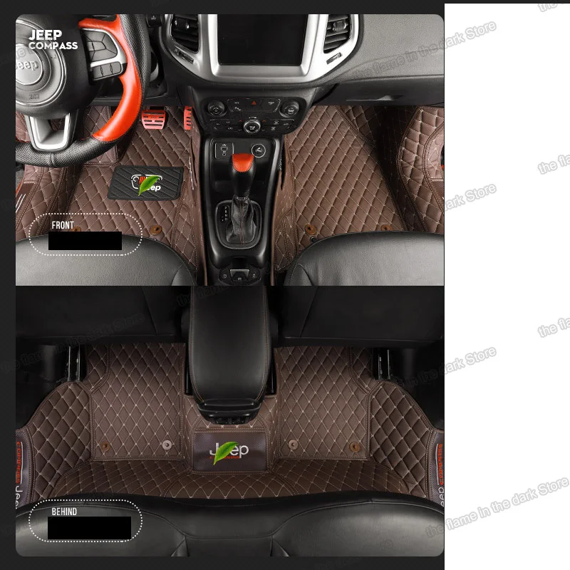 Lsrtw2017 Тюнинг автомобилей коврики в салон для jeep compass MP 552 2017 2018 2019 2020 аксессуары