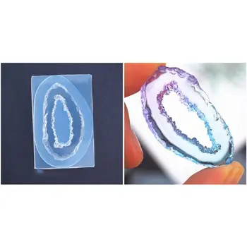 

UV Resin Crystal Epoxy Transparent Silicone Mold Flash Powder DIY Handmade Jewelry Making Set