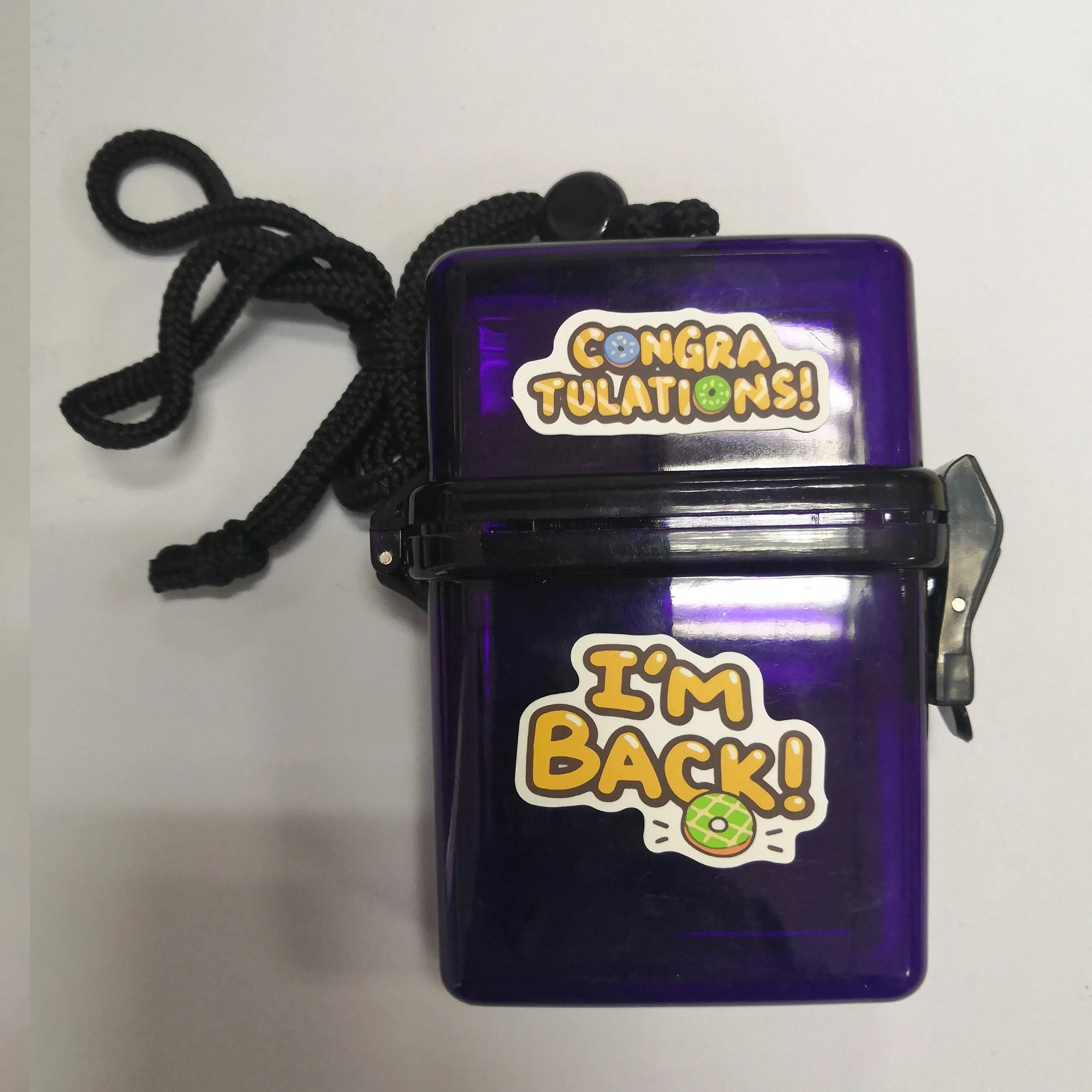 purple back DIY Улыбающееся письмо вмещает 20 Женский Прозрачный чехол для сигарет пляжная коробка портативный водонепроницаемый гаджет женский подарок - Цвет: purple back