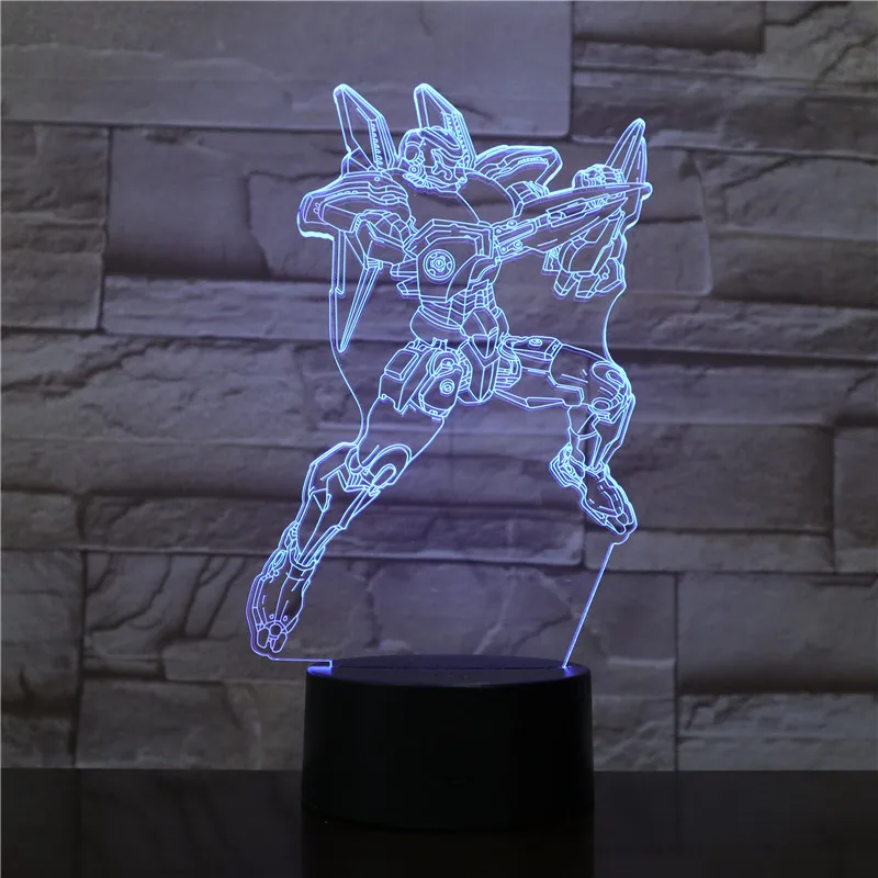 character 4 Горячая фильм герой персонажи светодиодный 3d-ночник Изменение лампа светильник на Хэллоуин акриловая Иллюзия настольная лампа для детей подарок дропшиппинг - Испускаемый цвет: character 4