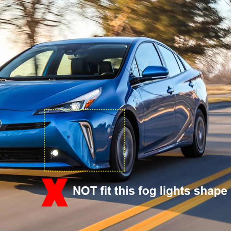 Для Toyota Prius хэтчбек Хромированная передняя лампа для противотуманных фар противотуманная фара Накладка для бровей отделка Аксессуары для стайлинга автомобилей