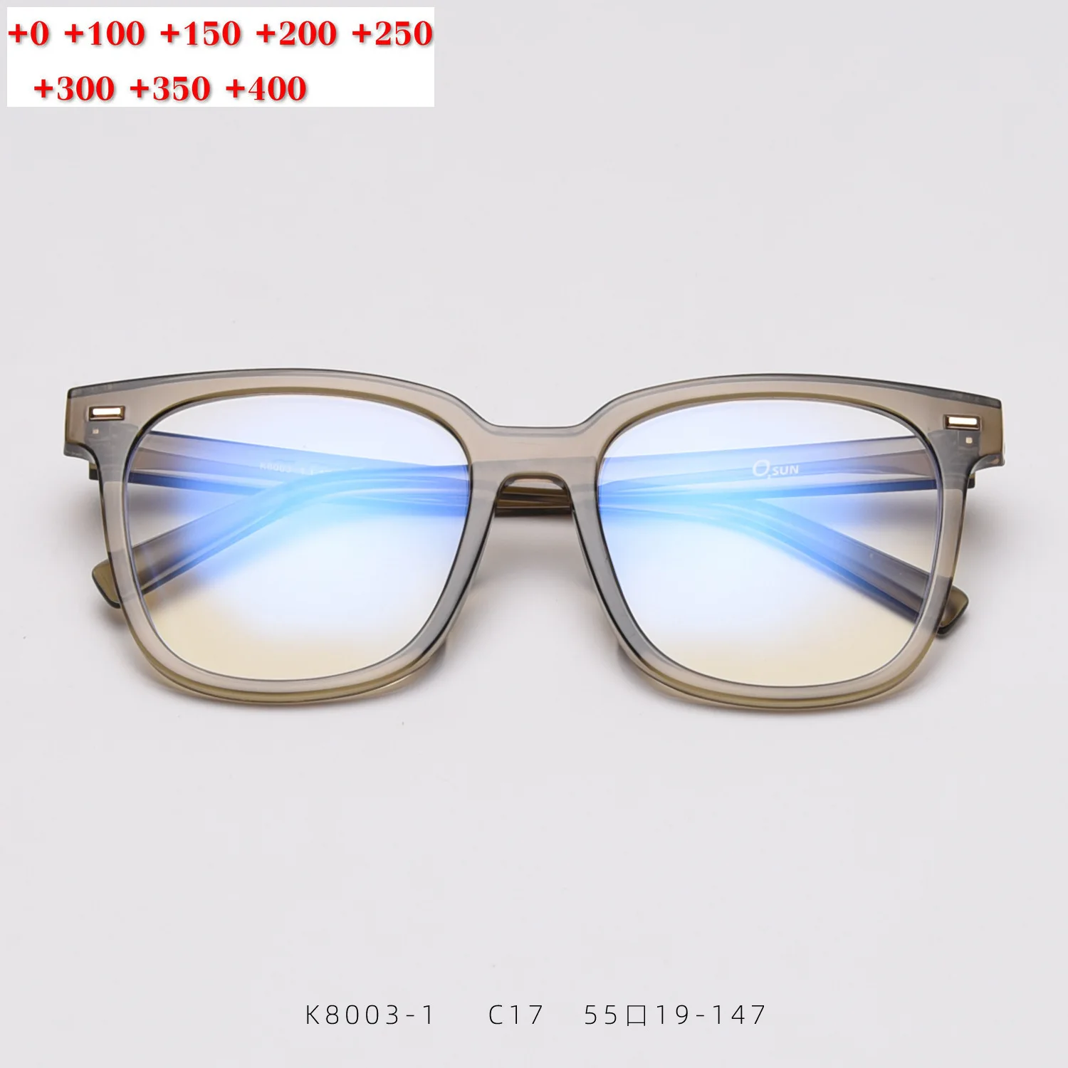 Square Progressive Multifocal Glasses Transition Sunglasses Photochromic Reading Glasses Men Points for Reader FML - Цвет оправы: gray