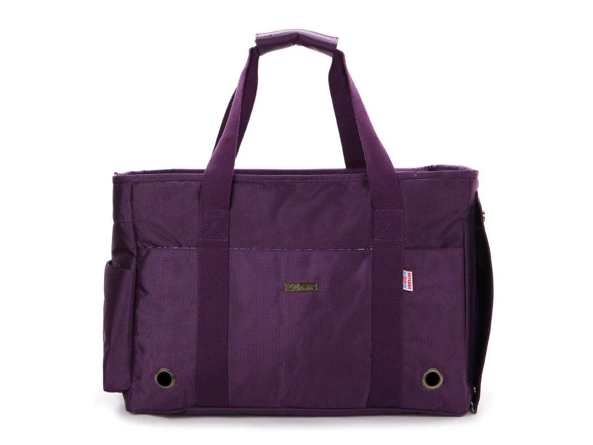 

Double Stranded Pet Carrier Bag, Purple Nylon, Fashion, Small Puppy Dogs Bag