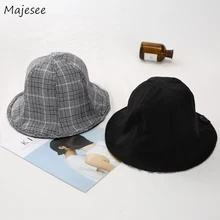 Женские шляпы с бабочкой, двухсторонняя, летняя, защита от солнца, клетчатая, простой, корейский стиль, Студенческая, шикарная шляпа, для девушек, женщин, подходит ко всему, с оборками