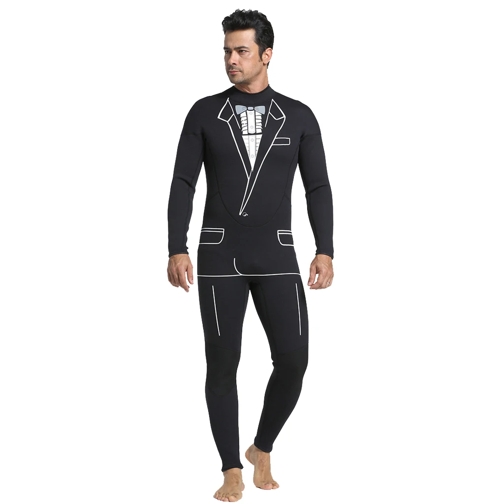 Men's Full Wetsuits Formal Style 3mm Neoprene Surfing Swimming Diving Suits for Water Sports Wetsuits Drysuits