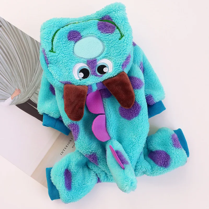 

Bubble Dinosaur Cartoon Dog Clothes for Small Dogs Winter French Bulldog Jacket Dog Halloween Costume Chihuahua Coat Pet Clothes