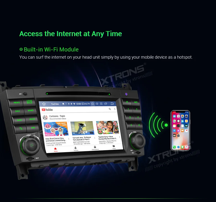 Discount 7" Android 9.0 OS Car DVD Multimedia Navigation GPS Radio for Mercedes-Benz G-Class W463 2006-2008 & CLK-Class W209 2005-2006 19 Discount 7" Android 9.0 OS Car DVD Multimedia Navigation GPS Radio for Mercedes-Benz G-Class W463 2006-2008 & CLK-Class W209 2005-2006 19